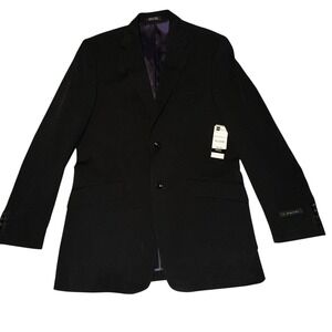 New Men's J.‎ FERRAR Black 2-Button Blazer M Tall